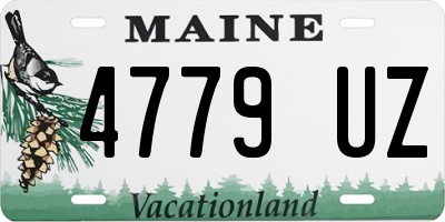 ME license plate 4779UZ