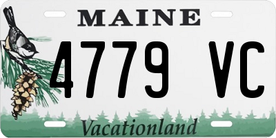 ME license plate 4779VC