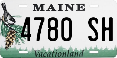 ME license plate 4780SH