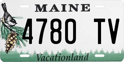 ME license plate 4780TV