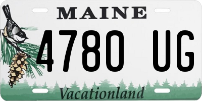 ME license plate 4780UG