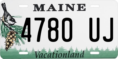 ME license plate 4780UJ