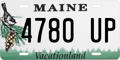 ME license plate 4780UP
