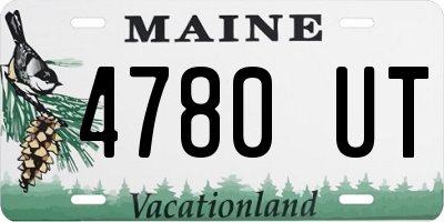 ME license plate 4780UT