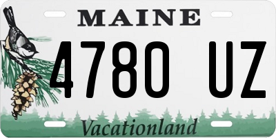 ME license plate 4780UZ