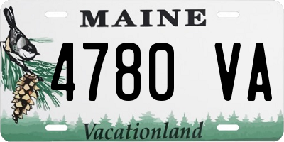 ME license plate 4780VA