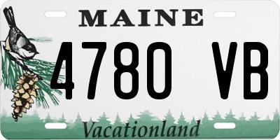 ME license plate 4780VB