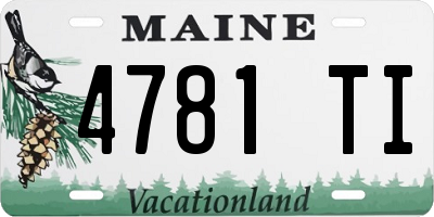 ME license plate 4781TI
