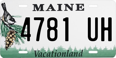 ME license plate 4781UH