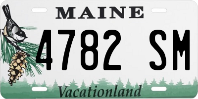ME license plate 4782SM