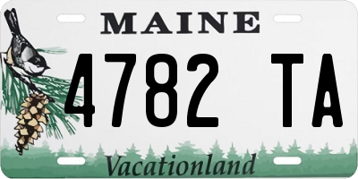 ME license plate 4782TA