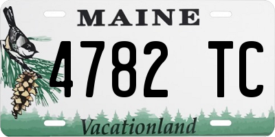 ME license plate 4782TC
