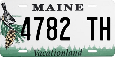 ME license plate 4782TH