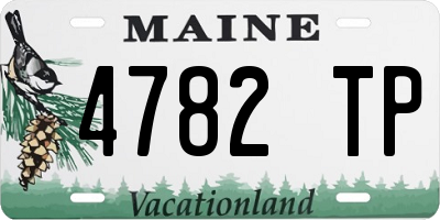 ME license plate 4782TP