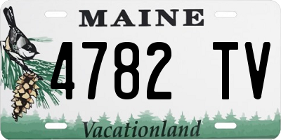 ME license plate 4782TV