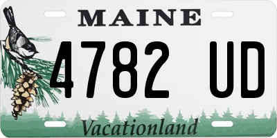ME license plate 4782UD
