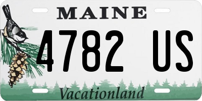 ME license plate 4782US