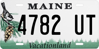 ME license plate 4782UT
