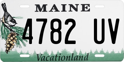 ME license plate 4782UV