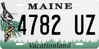 ME license plate 4782UZ