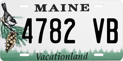 ME license plate 4782VB
