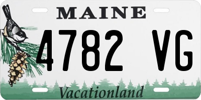 ME license plate 4782VG