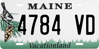 ME license plate 4784VD