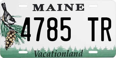 ME license plate 4785TR