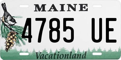 ME license plate 4785UE