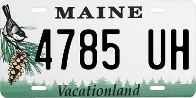 ME license plate 4785UH