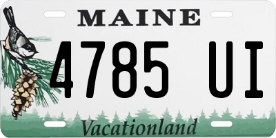 ME license plate 4785UI