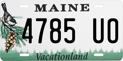 ME license plate 4785UO