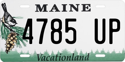 ME license plate 4785UP