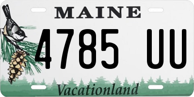 ME license plate 4785UU