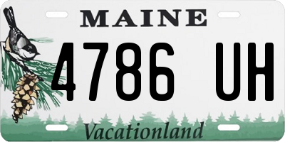 ME license plate 4786UH