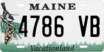 ME license plate 4786VB