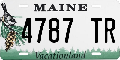 ME license plate 4787TR