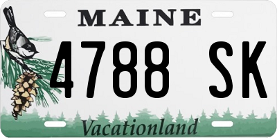 ME license plate 4788SK