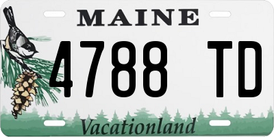 ME license plate 4788TD