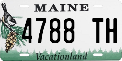 ME license plate 4788TH
