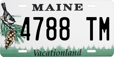ME license plate 4788TM