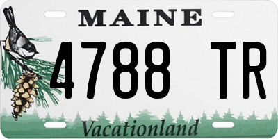 ME license plate 4788TR