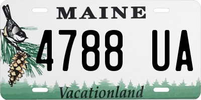 ME license plate 4788UA