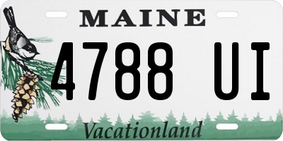 ME license plate 4788UI