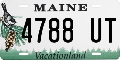 ME license plate 4788UT