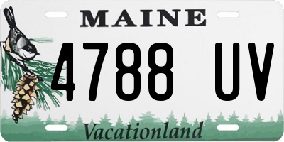 ME license plate 4788UV