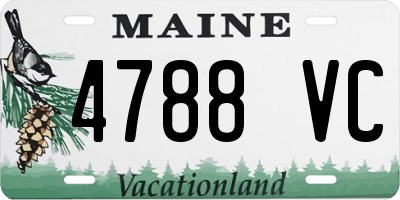 ME license plate 4788VC