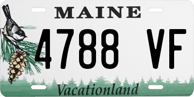 ME license plate 4788VF