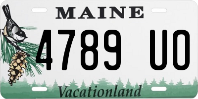 ME license plate 4789UO