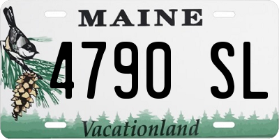 ME license plate 4790SL